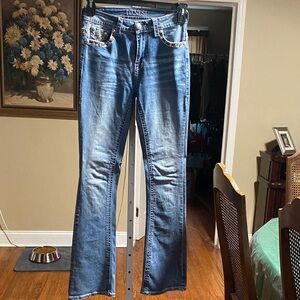 Women's Boot Cut Jeans - Classic Blue